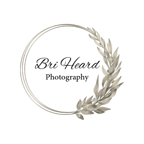 Bri Heard Photography botanical wreath logo